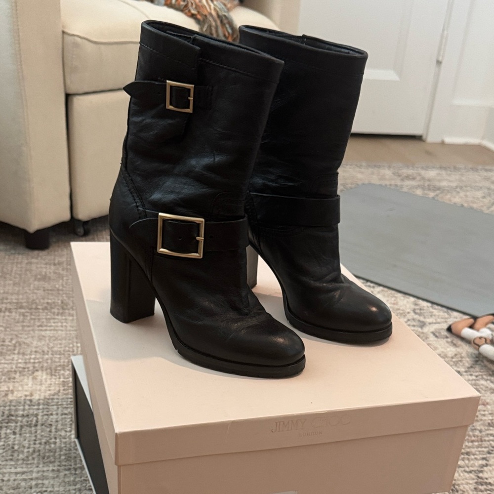 Jimmy Choo Black Ankle Boots